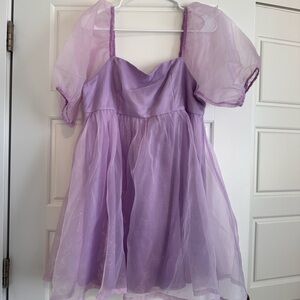 TCEC Lavender Attire with Puff Sleeves